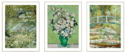 knor Reprodukciós kép szett 3 db-os 30x40 cm Van Gogh & Monet