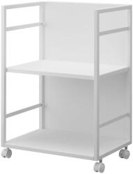 YAMAZAKI Fehér fém gurulós polcos állvány 42x60 cm Tower - YAMAZAKI