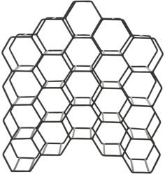 Light & Living Fekete fém bortartó polcos állvány, palackok száma 12 Salbris - Light & Living - bonami - 58 217 Ft