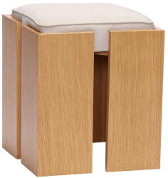 Hübsch Natúr színű ülőke Forma - Hübsch