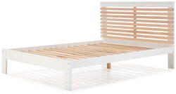 Marckeric Fehér franciaágy ágyráccsal 140x190 cm Vectra - Marckeric