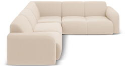 Micadoni Bézs buklé sarokkanapé (variálható-L alakú) Molino - Micadoni Home