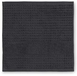 Juna Sötétszürke frottír bio pamut törölköző 30x30 cm Check - JUNA
