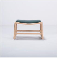 Gazzda Dedo tölgyfa zsámoly zöld szövet ülőrésszel - Gazzda