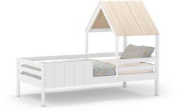 Marckeric Fehér házikó alakú gyerekágy 90x190 cm Valka - Marckeric
