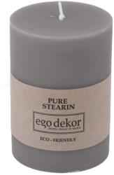 Ego dekor Friendly szürke gyertya, égési idő 37 óra - Rustic candles by Ego dekor