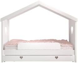 VIPACK Fehér házikó alakú borovi fenyő gyerekágy kihúzható pótággyal, tárolóhellyel 90x200 cm AMORI - Vipack - bonami - 344 395 Ft