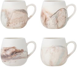 Bloomingville Krémszínű kőedény bögre szett 4 db-os 250 ml Lyre - Bloomingville