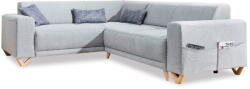 Miuform Világosszürke kinyitható-tárolóhelyes sarokkanapé (bal oldali-L alakú) Classy Sophie - Miuform - bonami - 475 990 Ft