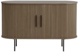 Unique Furniture Barna komód tolóajtóval, tölgyfa dekorral 120x76x45 cm Nola - Unique Furniture