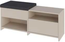 Marckeric Krémszínű ülőkés cipőtartó Romi - Marckeric