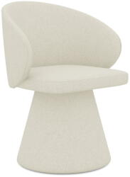 makamii Krémszínű kárpitozott étkezőfotel Uala - Makamii