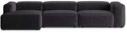 Cosmopolitan Design Sötétszürke kordbársony sarokkanapé (bal oldali-heverő résszel) Bergamo - Cosmopolitan Design - bonami - 922 242 Ft