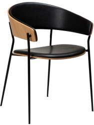 DAN-FORM Fekete-világos natúr színű karfás étkezőfotel Crib - DAN-FORM Denmark