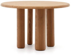 Kave Home Kerek étkezőasztal kőrisfa dekorral ø 120 cm Mailen - Kave Home
