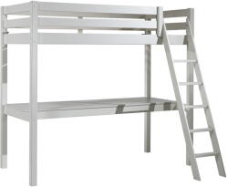 VIPACK Fehér magasított borovi fenyő gyerekágy 140x200 cm PINO - Vipack