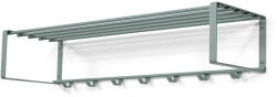 Spinder Design Szürkészöld fém fali fogas polccal 100 cm Rex - Spinder Design