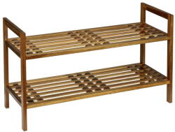 WENKO Natúr színű akácfa cipőtartó állvány 69x40, 5x27 cm Fondi - Wenko