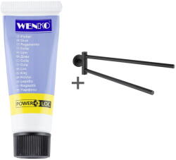 WENKO Matt fekete öntapadós rozsdamentes acél törölközőtartó Bosio - Wenko