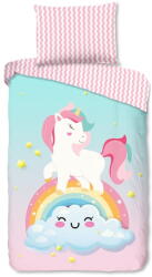 Good Morning Rózsaszín-türkiz egyszemélyes pamut gyerek ágyneműhuzat 140x200 cm Sweety - Good Morning