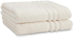 Catherine Lansfield Krémszínű frottír pamut fürdőlepedő szett 2 db-os 90x140 cm Zero Twist - Catherine Lansfield