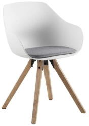 Actona Tina 2 db-os fehér étkezőszék szett kaucsukfa lábakkal - Actona