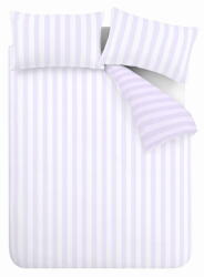 Sassy B Fehér-levendula színű kétszemélyes ágyneműhuzat 200x200 cm Stripe Tease - Sassy B