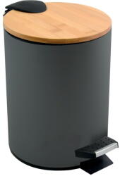 spirella Sötétszürke acél pedálos szemetes 3 l Adonis - Spirella