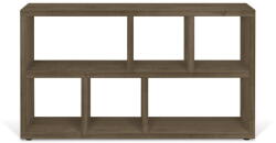TemaHome Barna könyvespolc diófa dekorral 150x83 cm Berlin - TemaHome