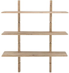 Bloomingville Natúr színű mangófa fali könyvespolc 96x110, 5 cm Millian - Bloomingville