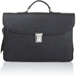 Ferruccio Laconi Brief férfi fekete bőrtáska - Ferruccio Laconi