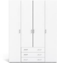 Tvilum Fehér ruhásszekrény 154x200 cm Space - Tvilum