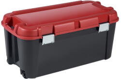 Keter Piros-fekete fedeles műanyag tárolódoboz 79, 5x39, 5x37 cm Totem - Curver