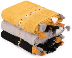 Foutastic Frottír pamut törölköző szett 3 db-os 50x90 cm Asorti - Foutastic