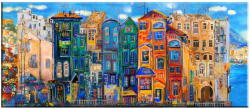 Vavien Artwork Colorful Houses kép, 140 x 60 cm - Tablo Center