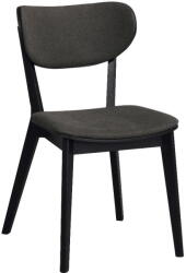 Rowico Home Cato fekete tölgyfa étkezőszék sötétszürke ülőrésszel - Rowico