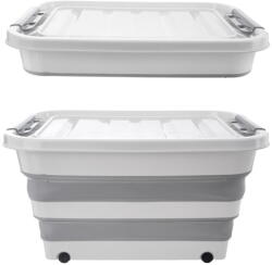 Orion Fehér-szürke fedeles műanyag tárolódoboz 54x39x28 cm Kemp - Orion