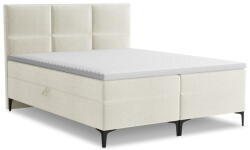 Makamii Bézs ágyneműtartós boxspring ágy 140x200 cm Pakalana - Makamii