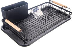 ORION Fekete fém edényszárító 43x23, 5 cm Radka - Orion