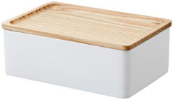 YAMAZAKI Fehér fedeles tárolódoboz 18, 5x12, 5x7 cm Rin - YAMAZAKI