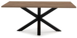 Marckeric Étkezőasztal diófa dekoros asztallappal 100x180 cm Comba - Marckeric