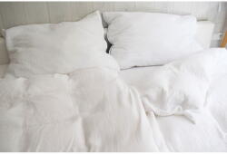 Butter Kings Fehér egyszemélyes muszlin ágyneműhuzat 140x200 cm Plain Muslin - Butter Kings