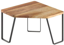 Metaltex Matt fekete-natúr színű fa kiegészítő sarokpolc 25x25 cm York - Metaltex