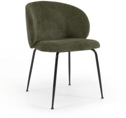 Kave Home Zöld kárpitozott étkezőfotel Minna - Kave Home