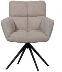 WOOOD Bézs kárpitozott étkezőfotel Vinny - WOOOD