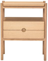 Hübsch Natúr színű éjjeliszekrény tölgyfa dekorral Appeal - Hübsch