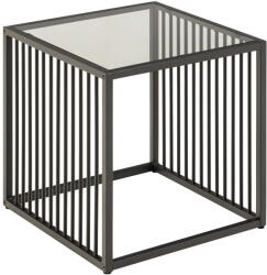 Actona Tárolóasztal üveg asztallappal 40x40 cm Strington - Actona