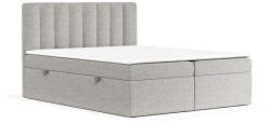 Maison de Reve Világosszürke ágyneműtartós boxspring ágy 160x200 cm Novento - Maison de Rêve