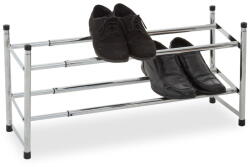 Premier Housewares Ezüstszínű fém teleszkópos cipőtartó állvány - Premier Housewares