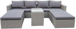 Bonami Szürke műrattan négyszemélyes kerti lounge szett Drammen - Bonami Selection
